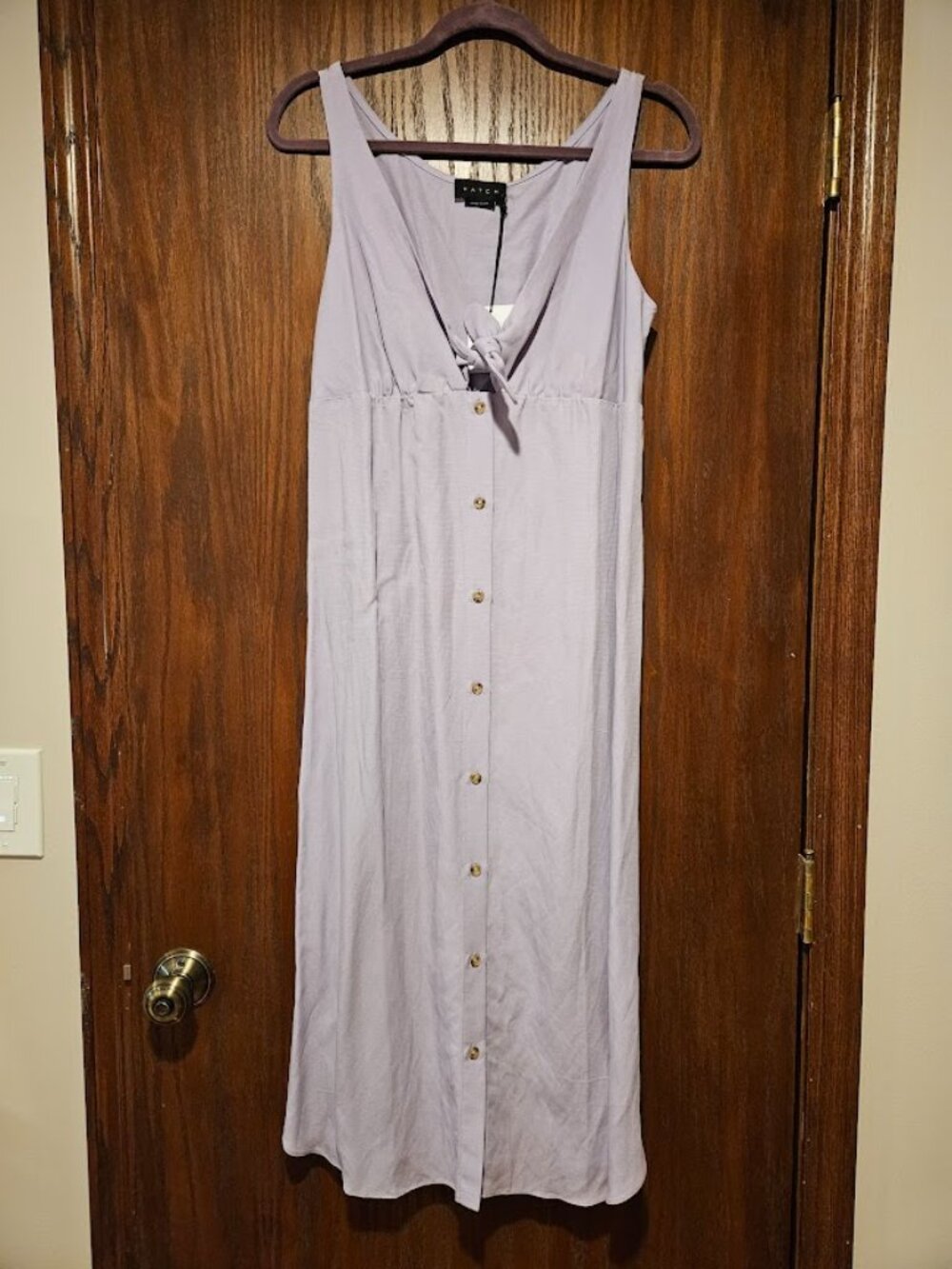 NWT HATCH The Nadia Easy-Nurse Dress, Size 2, Lilac Maternity Midi